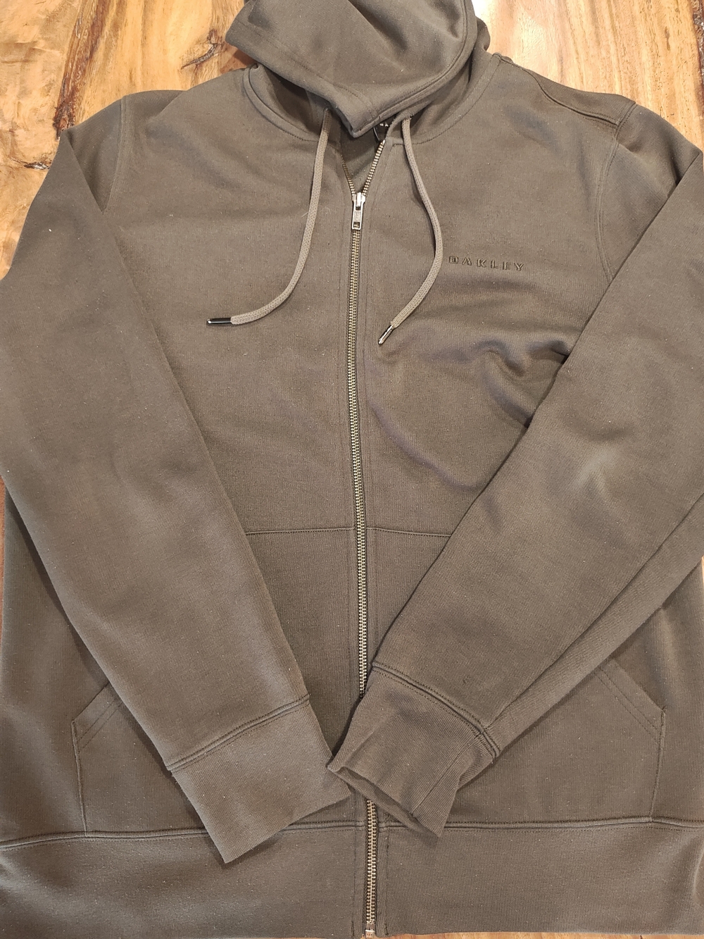 Oakley Full-Zip Hoodie in Olive Brown